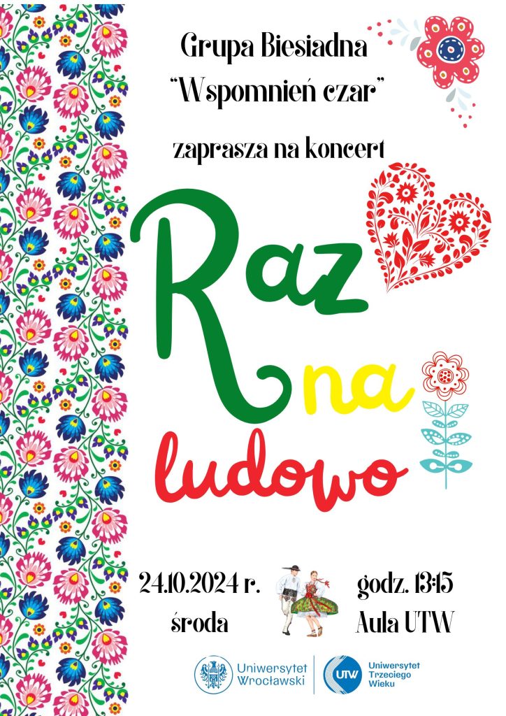 Plakat informujący o koncercie