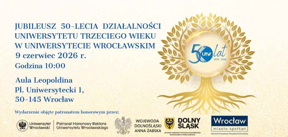 Informacja o Jubileuszu UTW