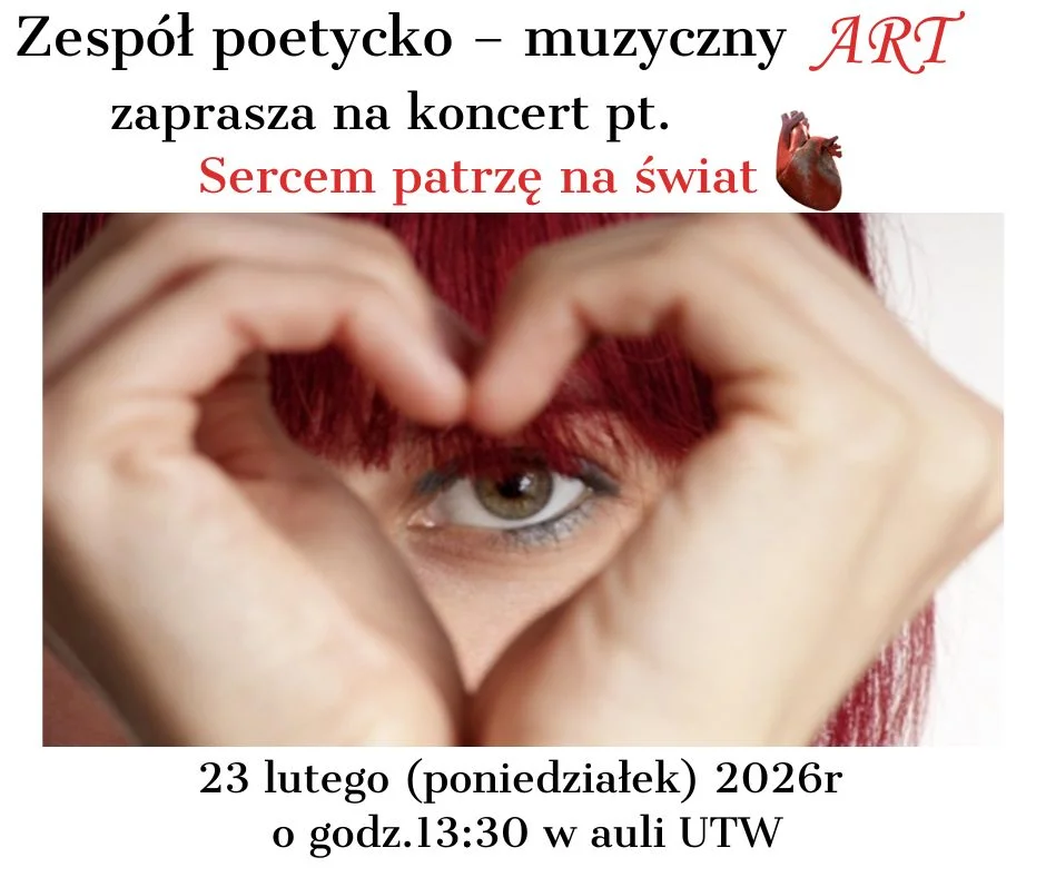 Plakat informujący o koncercie.